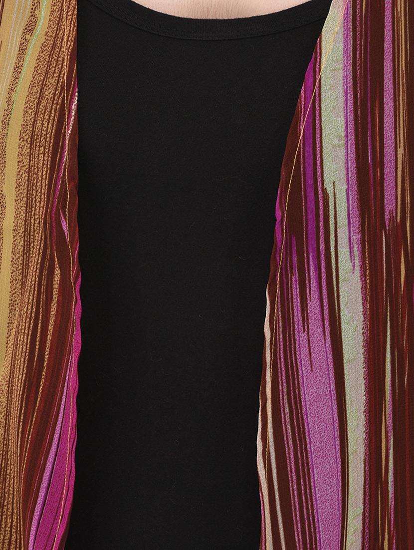 multi colored printed shrug - 14677884 - Zoom Image - 4