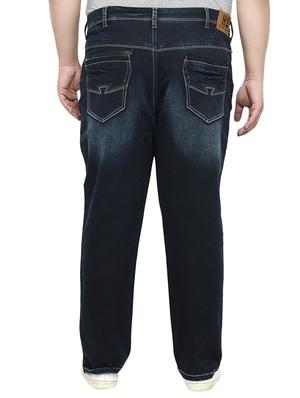 navy blue cotton plain jeans - 14679995 - Standard Image - 3