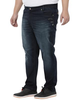 navy blue cotton plain jeans - 14679996 - Standard Image - 2