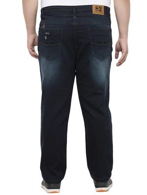 navy blue cotton plain jeans - 14679996 - Standard Image - 3