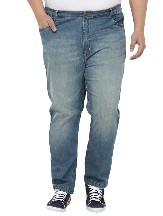 blue cotton plain jeans - 14679998 - Zoom Image - 1