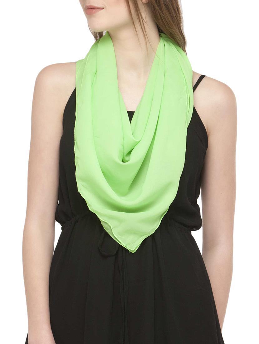 green polyester scarf - 14680016 - Zoom Image - 1