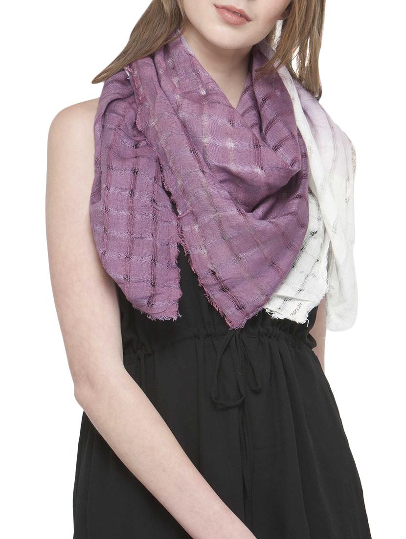 purple rayon scarf - 14680021 - Zoom Image - 1