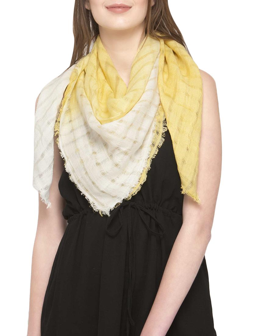 yellow rayon scarf - 14680022 - Zoom Image - 1