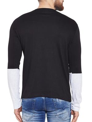 black cotton t-shirt - 14680359 - Standard Image - 3