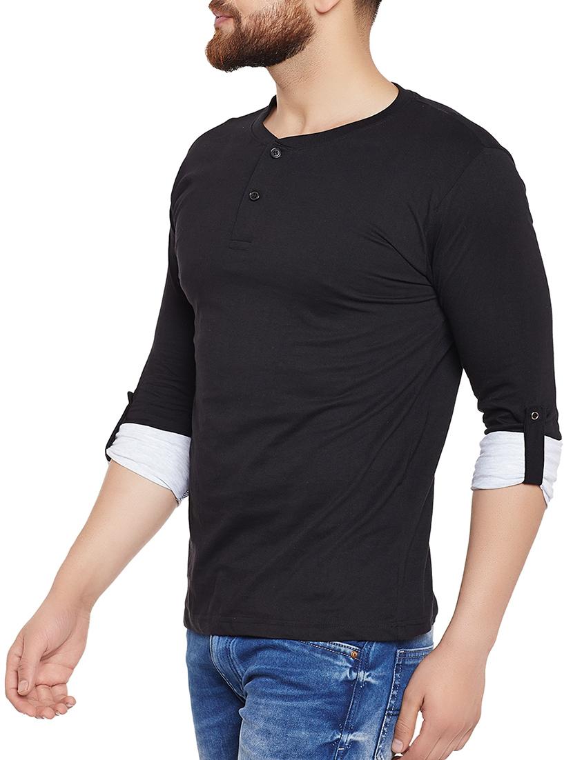 black cotton t-shirt - 14680359 - Zoom Image - 2