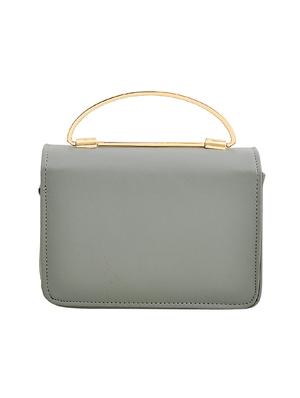 grey leatherette sling bag - 14680709 - Standard Image - 2