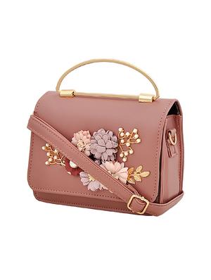 pink leatherette sling bag - 14680710 - Standard Image - 4