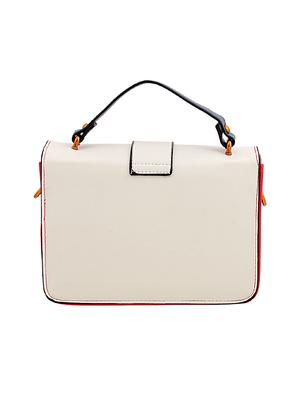 white leatherette sling bag - 14680722 - Standard Image - 2