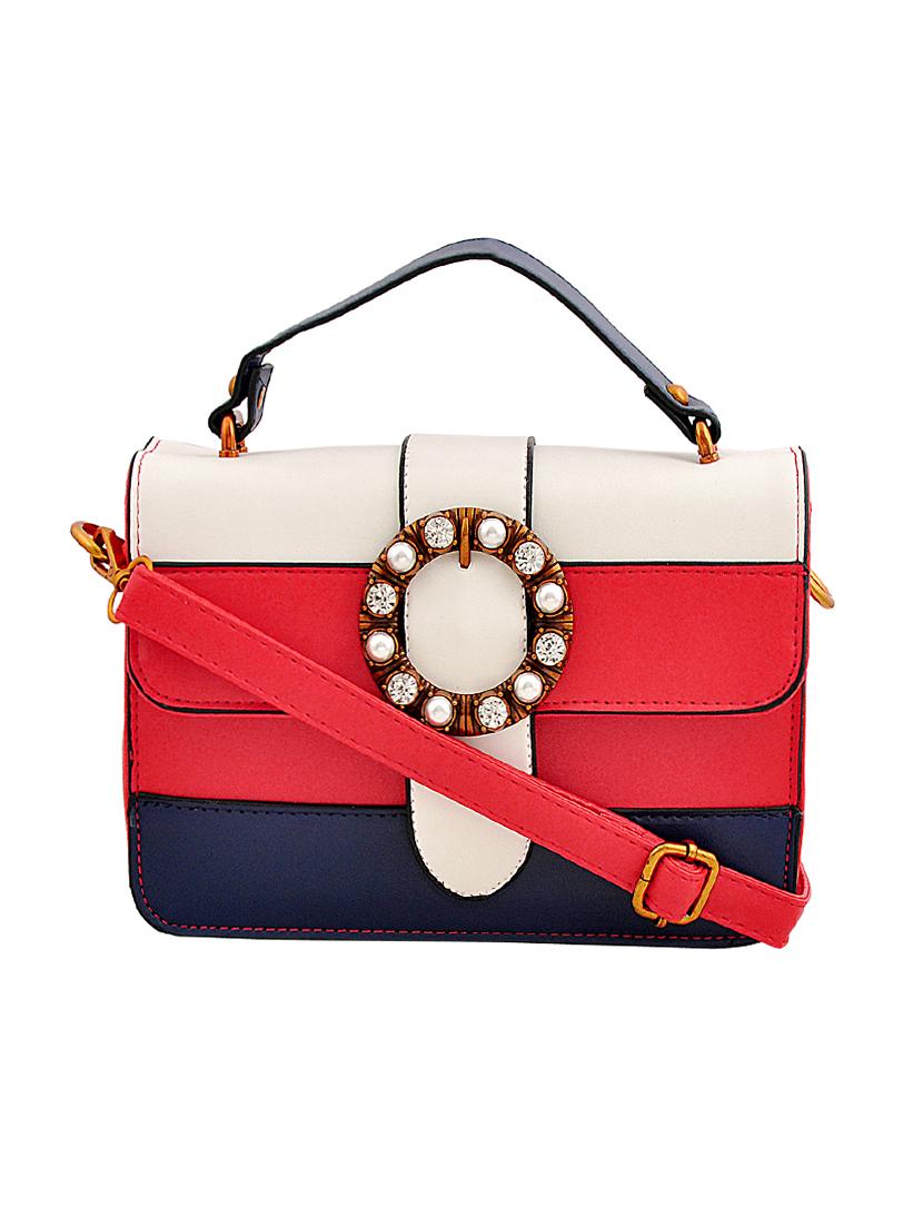 white leatherette sling bag - 14680722 - Zoom Image - 1