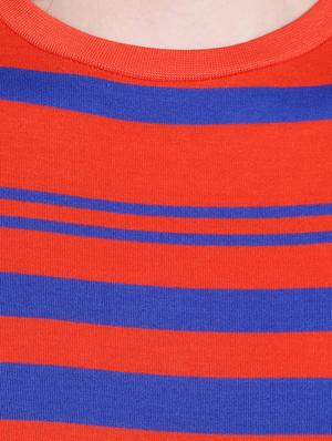 orange striped cotton tee - 14681334 - Standard Image - 4