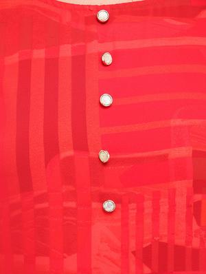 red viscose layered kurta - 14681423 - Standard Image - 4