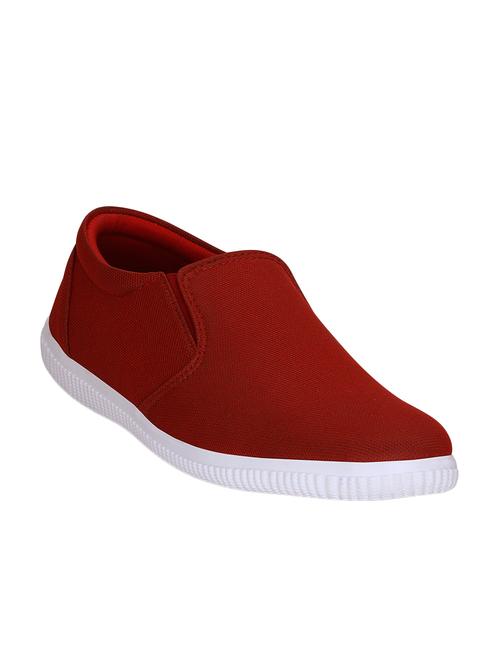 red Canvas casual slipon - 14683719 - Standard Image - 1