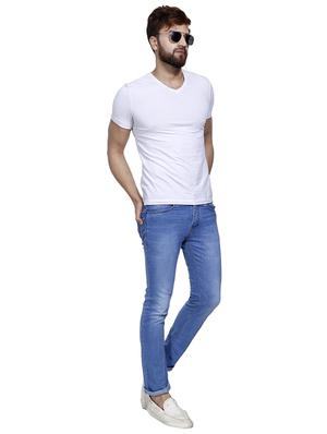 light blue denim washed jeans - 14693612 - Standard Image - 4