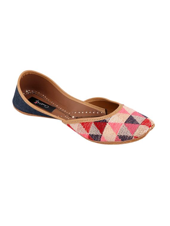 coral haze geometric pattern leather jutti - 14697704 - Zoom Image - 1