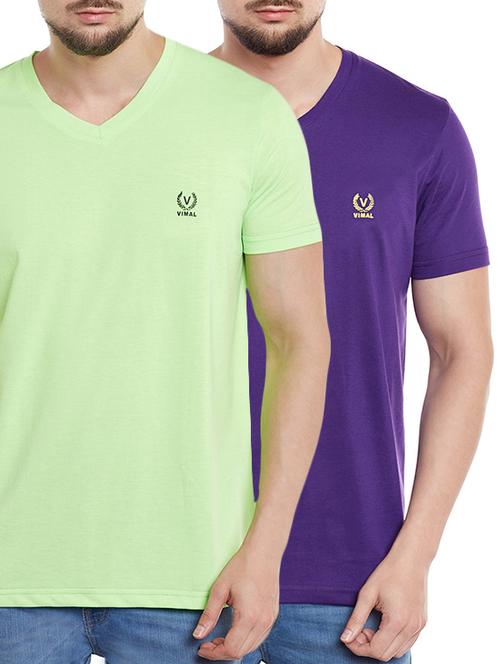 multi colored cotton combos tshirt - 14697757 - Standard Image - 1