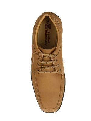 brown leather lace-up derbys - 14698268 - Standard Image - 4