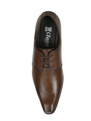 red chief tan leather formal derbys - 14698313 - Standard Image - 4