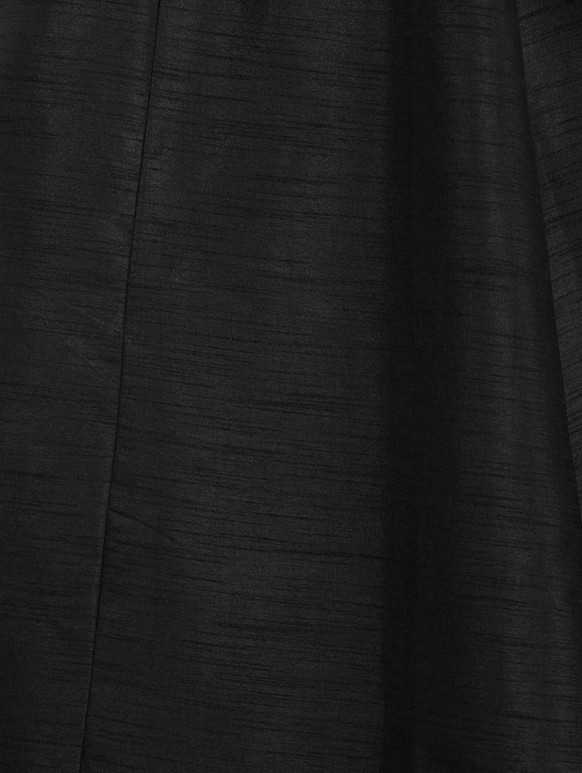 black silk blend aline skirt - 14703855 - Zoom Image - 4