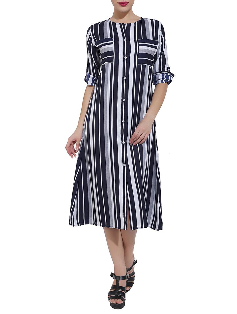 roll up sleeve shirt dress - 14704168 - Zoom Image - 1