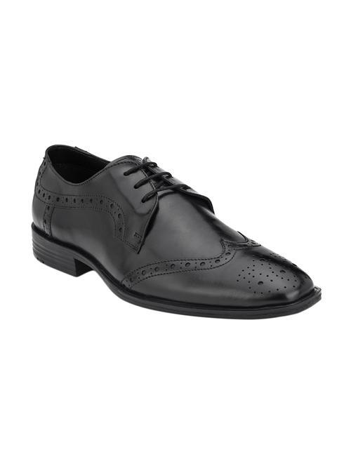 black leather formal derby - 14706022 - Very Small Image - 1