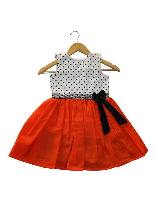 orange cotton frock - 14710040 - Standard Image - 1
