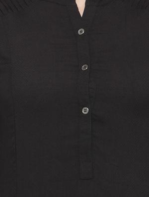 black cotton kurta palazzo set - 14712614 - Standard Image - 4