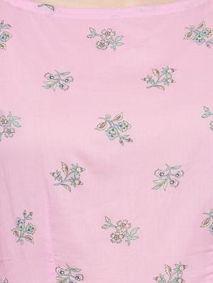 pink cotton kurta palazzo set - 14712654 - Standard Image - 4