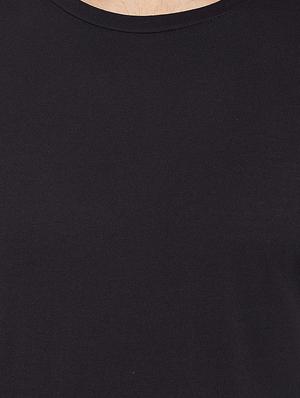 black cotton tshirt - 14713987 - Standard Image - 4