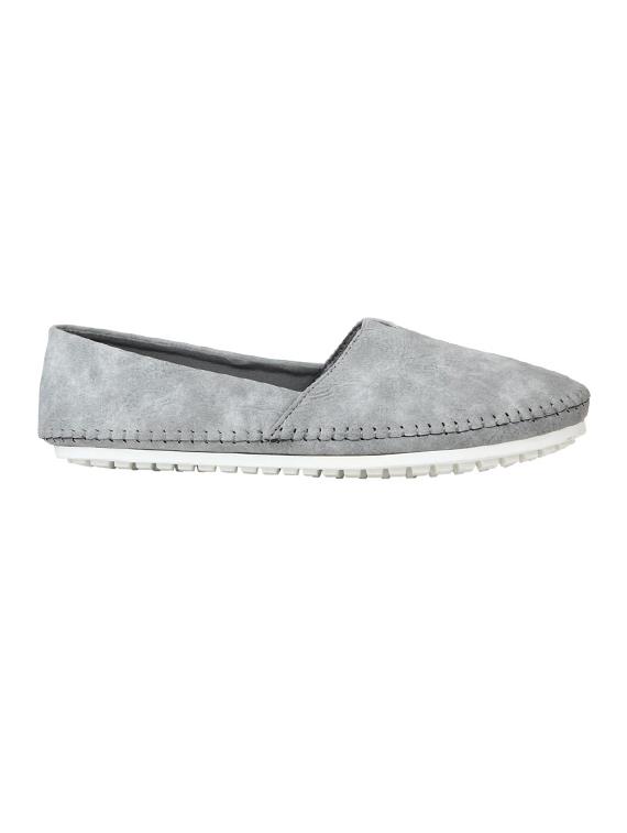 grey leather espadrilles casual shoes - 14714834 - Zoom Image - 2