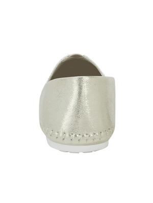 gold leather espadrilles casual shoes - 14714835 - Standard Image - 3