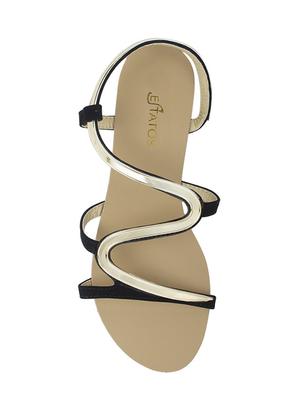 black back strap sandal - 14714885 - Standard Image - 3