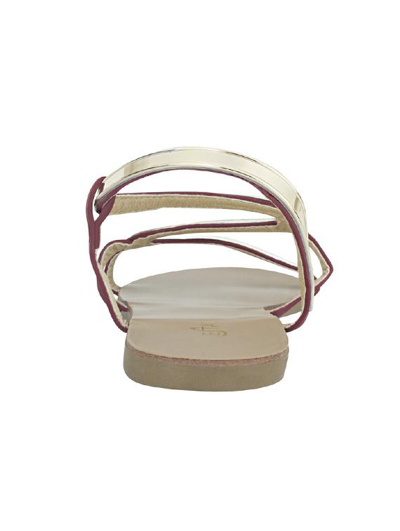red back strap sandal - 14714889 - Zoom Image - 3