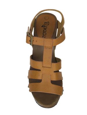 brown ankle strap sandal - 14714892 - Standard Image - 4