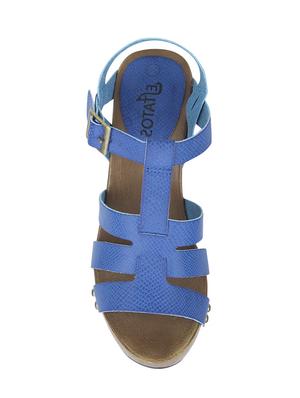 blue ankle strap sandal - 14714893 - Standard Image - 4