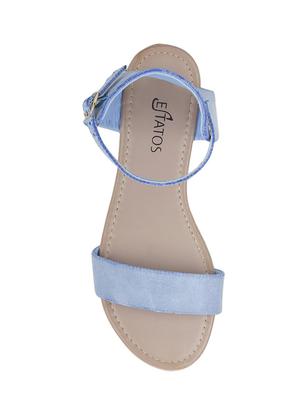 blue ankle strap sandal - 14714904 - Standard Image - 2