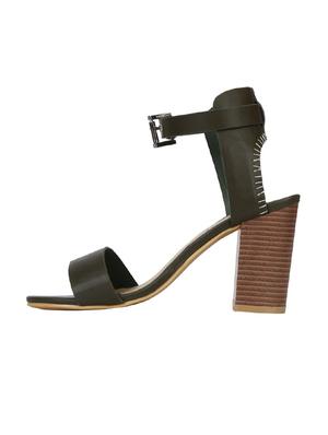 green leather ankle strap sandals - 14714916 - Standard Image - 2