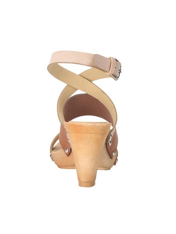 brown leather ankle strap sandals - 14714926 - Zoom Image - 3
