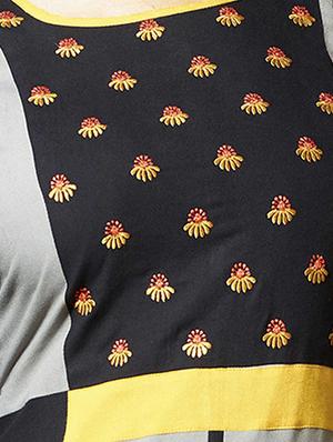 black rayon straight kurta - 14715139 - Standard Image - 4