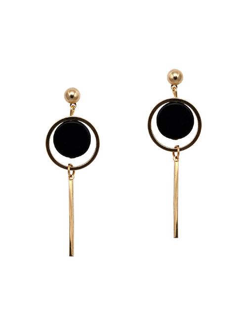 black metal drop earring - 14715457 - Standard Image - 1