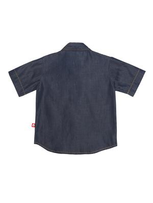 pocket patch curved hem shirt - 14717282 - Standard Image - 2