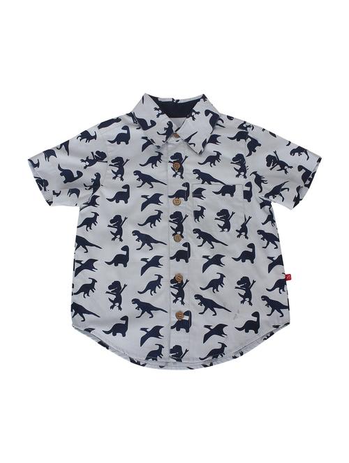 pocket patched quirky print shirt - 14717309 - Standard Image - 1