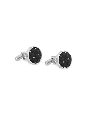 black blended tie, pocket square and cuff links - 14717752 - Standard Image - 4