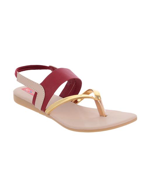maroon back strap sandal - 14717887 - Very Small Image - 1