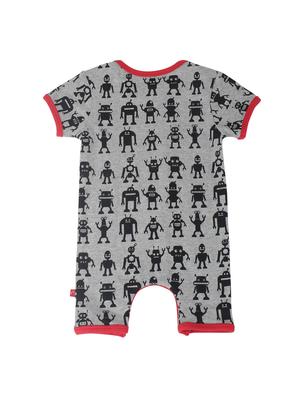 grey cotton romper - 14718078 - Standard Image - 2