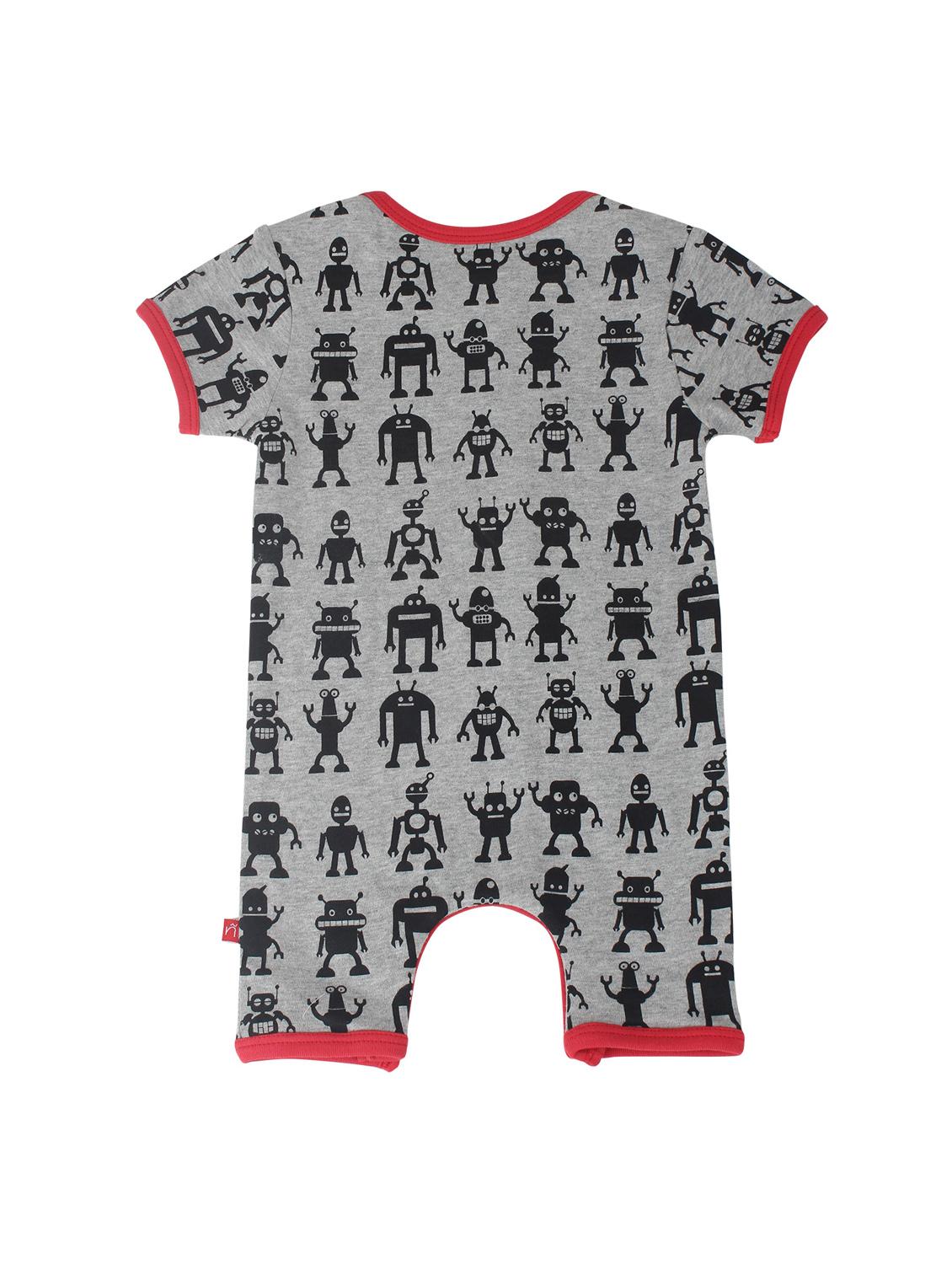 grey cotton romper - 14718078 - Zoom Image - 2