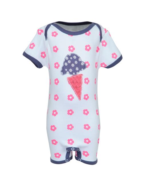 pink cotton rompers - 14718088 - Standard Image - 1
