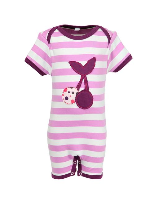 purple cotton rompers - 14718090 - Standard Image - 1