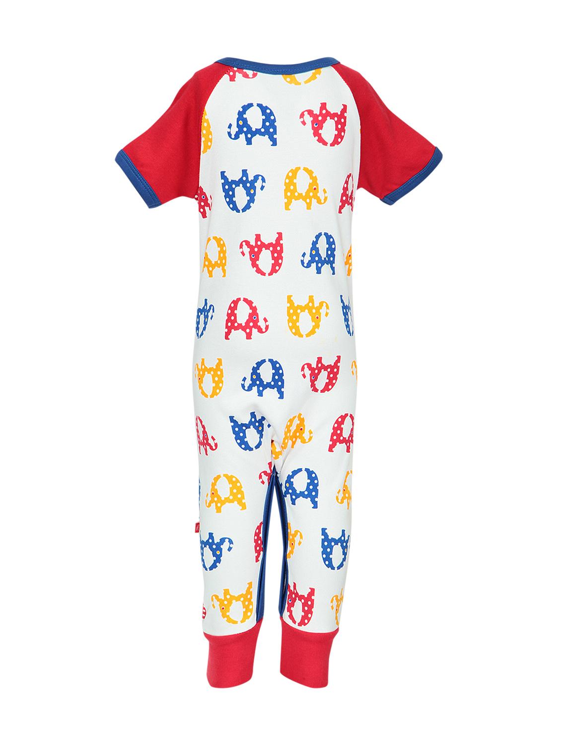 red cotton romper - 14718118 - Zoom Image - 2