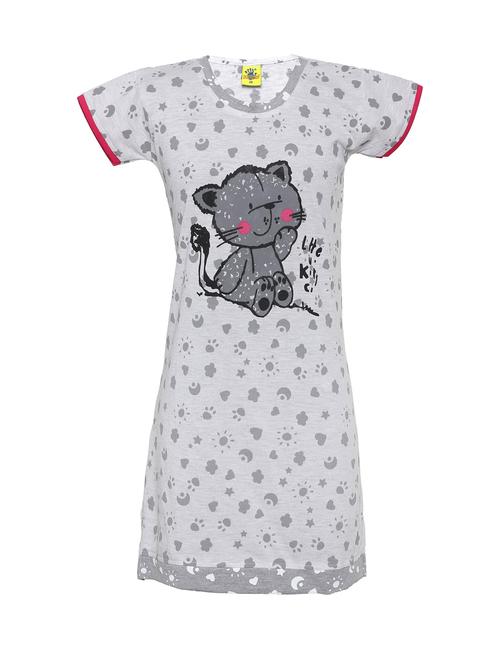 grey cotton pyjama set - 14719665 - Standard Image - 1